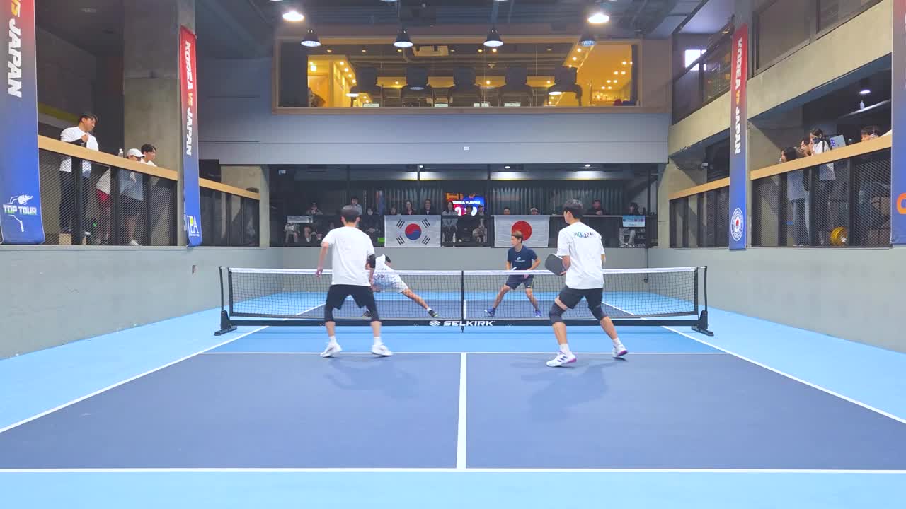 Korea x Japan Pickleball Match 경기 장면